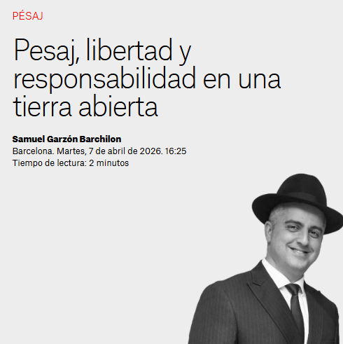 Tribuna sobre Pesaj del rabino de la CJB, Samuel Garzón en El Nacional